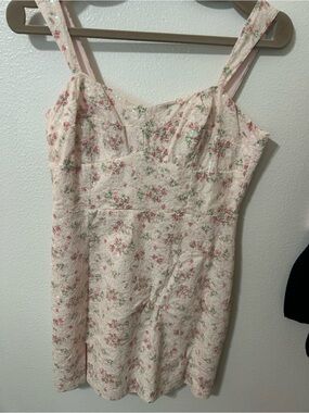 American Threads Pink Floral Sequin Mini Dress